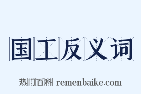 国工反义词是什么意思的图片